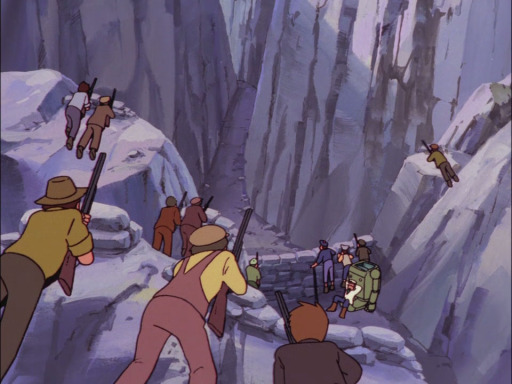 Future Boy Conan 17 mountain pass